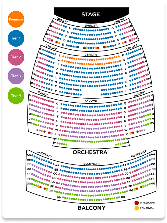 Venue seating chart